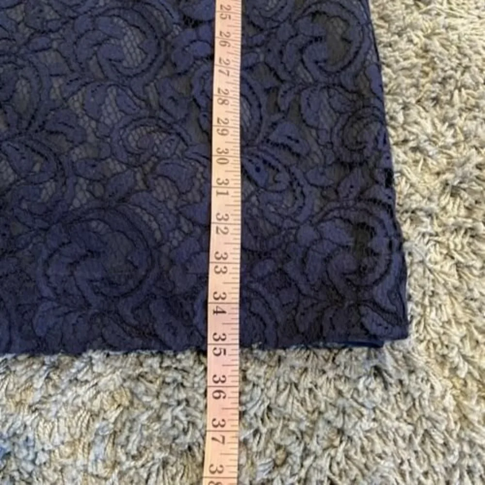 J.CREW Alexa Dress In leavers Lace Navy Size 2 Weddings & Parties Bridesmaid - Picture 7 of 12